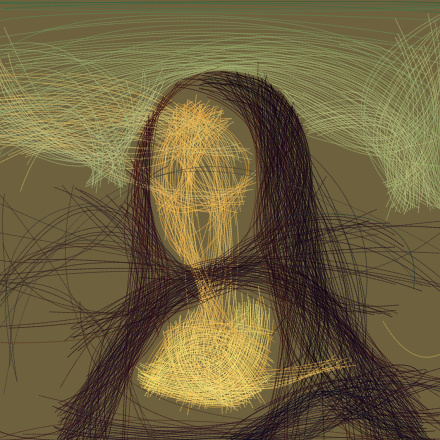 Portrait in bezier curves